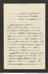 Nachlass Franz Steindachner, Brief von F. Grote an Franz Steindachner (07.06.1904), Inv.Nr. 180.02, Seite 1